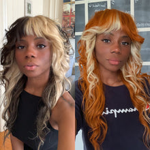 Load image into Gallery viewer, Split Color Wolf Cut Wig (Made 2 Order) - Human Hair