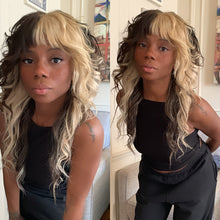 Load image into Gallery viewer, Split Color Wolf Cut Wig (Made 2 Order) - Human Hair