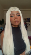 Load image into Gallery viewer, Platinum Blonde Long Bebe Bang Wig
