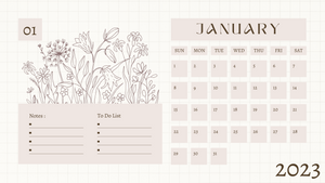 2023 Calendar - Style D [Printable PDF]