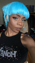 Load image into Gallery viewer, Icy Blue Mushroom Cut Wig
