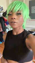 Load image into Gallery viewer, Lime Green Pixie Wig
