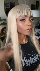 Blonde Long Straight Wig