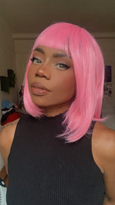 Bright Pink Bob Wig