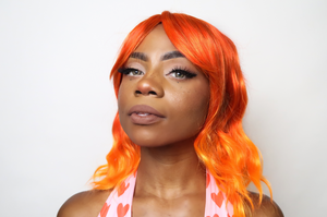 Ombre Fire Bang Wig