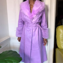 Load image into Gallery viewer, Lilac Faux Fur Jacket
