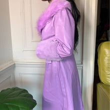 Load image into Gallery viewer, Lilac Faux Fur Jacket
