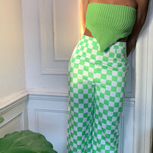 Load image into Gallery viewer, Y2K Green Checkered Pants
