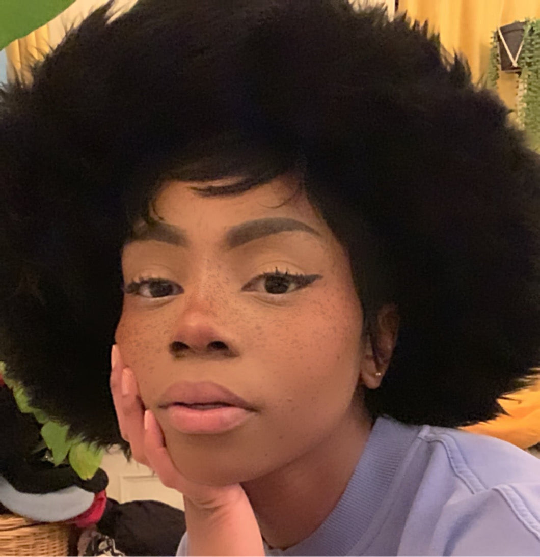 Sample XL Black Faux Fur Bucket Hat